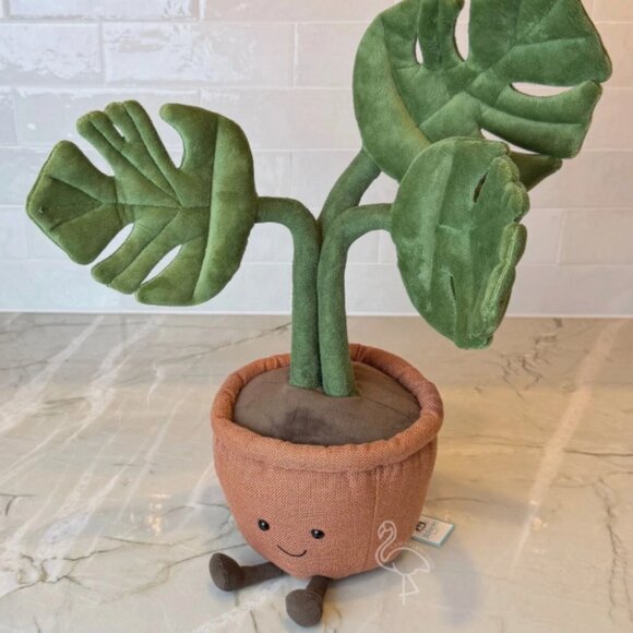 Jellycat Amuseables Monstera Plant NWT and Dust Bag Rare Edtion 2025 - Picture 2 of 5